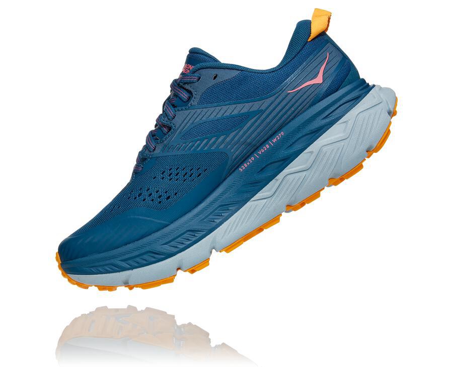 Zapatillas Trail Hoka One One Mujer - Stinson Atr 6 - Azules - ONT320487